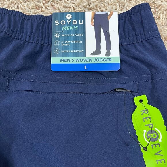 NEW Soybu Men's Woven Joggers Pants Navy, Size Large (New) - Picture 12 of 16
